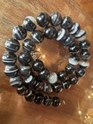 Old Roud Agate Sulimani Agate Black White Beads