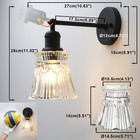 1-light Vanity Indoor Wall Sconce  Brass Vintage Industrial Single Modern Lig   