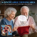 10x 30x Large Magnifying Glass With Light For Reading  Hands Free Magnifying    