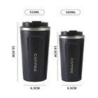 Stainless Steel Travel Coffee Mug Leak-proof Thermal Vacuum Flask Cup