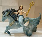 Schleich Bayala Eyela Mermaid On Merhorse And Fairy Sera With Blossom Unicorn