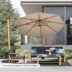 Umbrella  Aluminum Cantilever Umbrella With Round Canopy outdoor Offset Umbrella