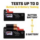 Battery Storage Organizer Tester Carry Case Bag Hold 152 Batteries Aa Aaa C D 9v