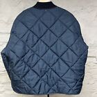 Vtg Golden Fleece Boxy Quilted Nylon Mens Xl Jacket Blue Made In Usa Workwear