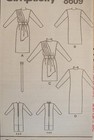 Amazing Vtg 93 Simplicity 8609 Ms mp Drape Opt Dress   Belt Pattern 6-8-10 Uc