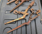 Lot Of 6 Vintage Chain Load Binders Durban Durco  Lebus  Dixie  Campbell  Stacy