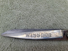 Vintage 1960 s Wiss Inlaid Bent Trimmer  127 Nickel Plated Scissors 7 