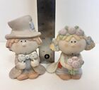 Fabrizio George Good Bumpkins Ceramic Hobo Bride And Groom Set 1980s Vintage