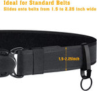 Police Sheriff Fire Security Heavy Duty Key Holder Black Tactical Belt Clip
