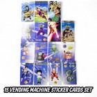 Dragon Ball Z Vending Machine 15 Sticker Collectible Card Set