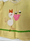 Vintage Nannette Yellow Baby Girl Dress   Bloomer Set Made In Usa Infant