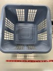 Vtg 1987 Rubbermaid Square 3 4 Bushel Laundry Basket 2972 Slate Blue Made In Usa