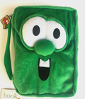 Veggie Tales Larry Green Cucumber Plush Bible Book Cover Carrier Zonderkidz 2004