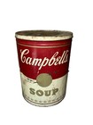 Vintage Campbells Soup Trash Can Andy Warhol Oversized