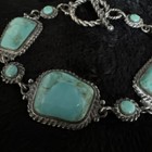 Beautiful Vintage Sterling Silver Kingman Turquoise     Bracelet 