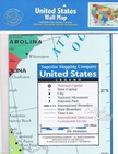 2x Wall Map Of The United States Usa Road Travel Maps City Name Us Poster 28x40
