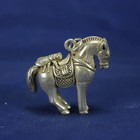 Chinese Old Tibet Silver Carved Horse fly Statues Amulets Necklaces Pendants