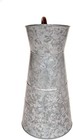 Deco 79 Metal Galvanized Watering Jug  10 By 16-inch gray
