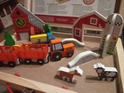 Melissa   Doug Wooden Take-along Farm Play Set Carry Case  Complete Except Sheep