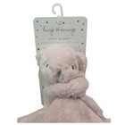 Pink Baby Girl Bear Lovey Plush Newborn Security Blanket Gift 15x15 Hugs   Snugs