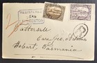 1902 Tasmania Australia Reg Cover Ties 2 Stamps Cd Launceston-hobart