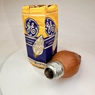 Vintage Ge 25 Watt Large Mazda Flame Light Bulb Tested