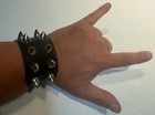 Studded Leather Bracelet Lot Wholesale Reseller Black Vintage Unisex Spiked