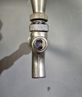 Draft Beer Tap  Faucet W  4  Shank - 1 Black Handle   1 Schmidt s Handle  used 