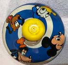 Vintage 1973 Tin Toy Top Mickey Goofy Pluto Donald Disney Chein Playthings Japan