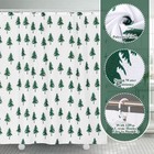 4 Pcs Christmas Tree Shower Curtain Set Neutral Xmas Tree Shower Curtain With   