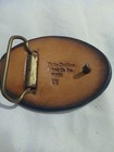 Harley-davidson Hog Harley Owners Group Leather Belt Buckle 1983 Rare Vintage
