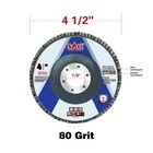 Sali 10 Pack Zirconia Flap Disc 80 Grit 4 5  X X 7 8-inch  Green