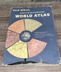 Vintage- Rand Mcnally Contemporary World Atlas Hardback With Cover  not Dated b2
