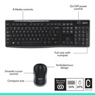 5 Pack Logitech Mk270 Full Size Wireless Keyboard And Mouse Combo - 920-004536