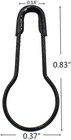 1000pcs Metal Black Safety Pins gourd Pin bulb Pin For Clothing Crafting And Diy