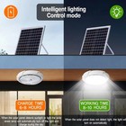 20cm Led Solar Ceiling Light Outdoor Indoor Pendant Garden Security Flood Lamp