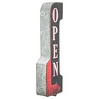 Vintage Old Fashioned Retro Metal Open Sign 3-d Double-sided Led Lighted Marquee