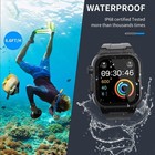 Waterproof Case With Band For Apple Watch 38 40 41 42 44 45mm  rugged Strap Ip68