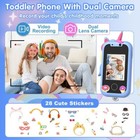 Kids Smart Phone Digital Touchscreen Toddler Toy For Boy Girls Educational Games