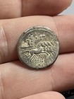 Rare 137 Bc Denarius Baebia Roman Republic Ancient Silver Old Coin Rome Mint