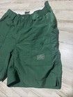Aftco Mens Size 32 100  Nylon Cargo Fishing Shorts Green Tiny Spot Read Describ 