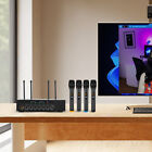 Professional 4 Channel Uhf Wireless Microphone Kit Cordless Handheld Mic System