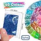 Fine Glitter   300g 60 Colors Extra Fine Craft Resin Glitter Packs  For Tumblers