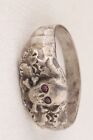 Skull Bones Ring War Period Ww2 Wwii Ww1 Wwi Oak Ruby Eyes Battlefield Artifact