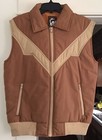 Vintage Western Vest Karman Puffer Rancher Urban Cowboy Bar Wear Men   s Medium