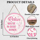 Pink Salon Wall Decor  Beauty Room Massage Spa Room Barbershop Hair Nail Salon D