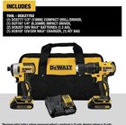 20v Max Dewalt Brushless 2 Tool Combo Kit Dck277d2 Nib Impact drill Lithium Ion