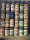 Vintage Lot Edison Phonograph Cylinder Records Gold Moulded  Amberol  Blue Amber