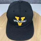Vintage 1990 s Vanderbilt Commodores Hat Cap Snapback Adjustable Black Logo