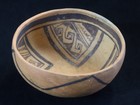 Prehistoric Anasazi  Jeddito Black-on-yellow Bowl No Restoration 1325-1600 A d  